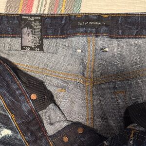 Cult of Individuality Men's Dark Blue Straight Jeans